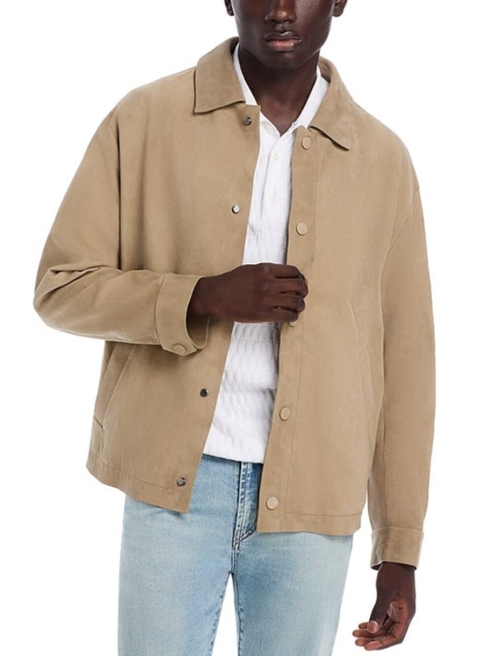 BOSS L-Mochi Leather Jacket Mens Size 44R MSRP $1,695
